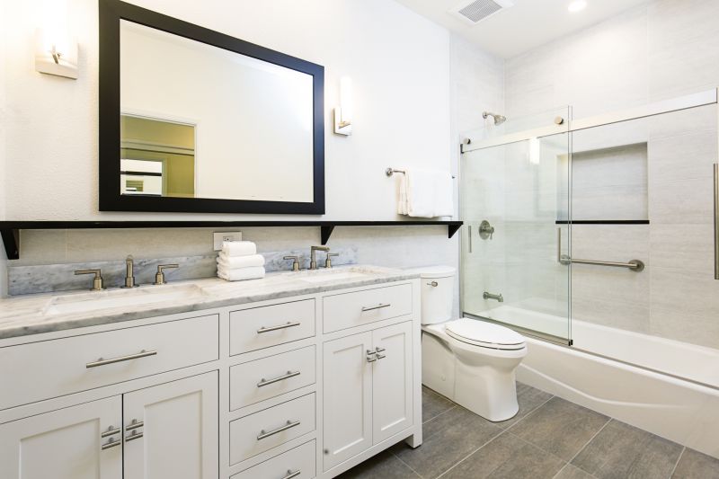 Vanity with Modern Fixtures